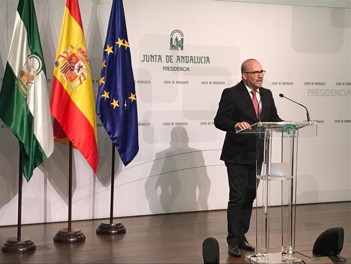 El presidente de CSIF-A, José Luis Heredia, en San Telmo en una imagen de archivo.