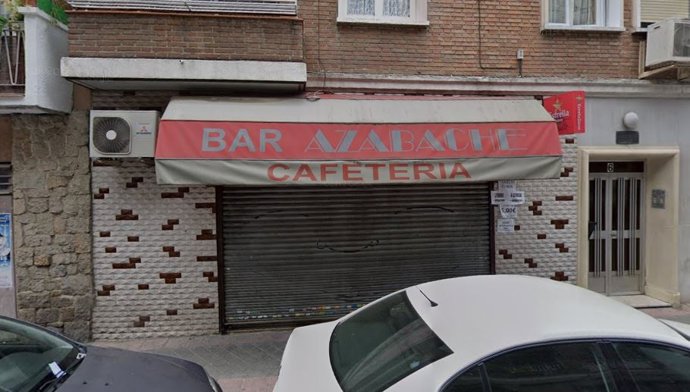 Uno de los locales asaltados esta noche en Madrid