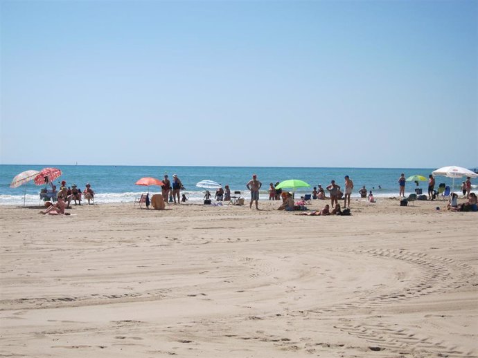 Imagen de la Playa de Pinedo, en la ciudad de Valencia