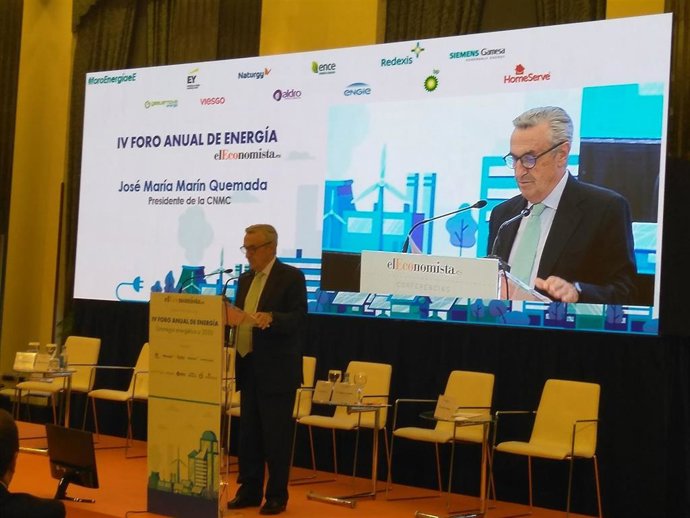 José María Marín Quemada, presidente de la CNMC, en el IV Foro anual de energía de 'El Economista"