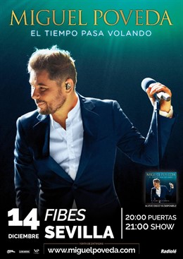 Miguel Poveda actuará el próximo 14 de diciembre en Fibes