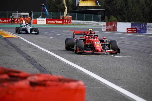 LECLERC Charles (mco), Scuderia Ferrari SF90, HAMILTON Lewis (gbr), Mercedes AMG F1 GP W10 Hybrid EQ Power+, action during the 2019 Formula One World Championship, Belgium Grand Prix from August 29 to september 1 in Spa -Francorchamps, Belgium - Photo Flo