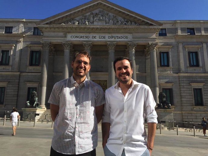 Toni Valero y Alberto Garzón, este viernes