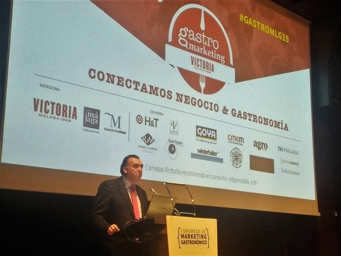 El director general de Turismo Costa del Sol, Arturo Bernal, en Gastromarketing 2019 (Foto de archivo)