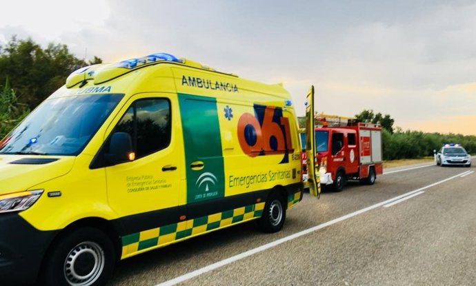 Vehículos que los efectivos que intervinieron en el rescate