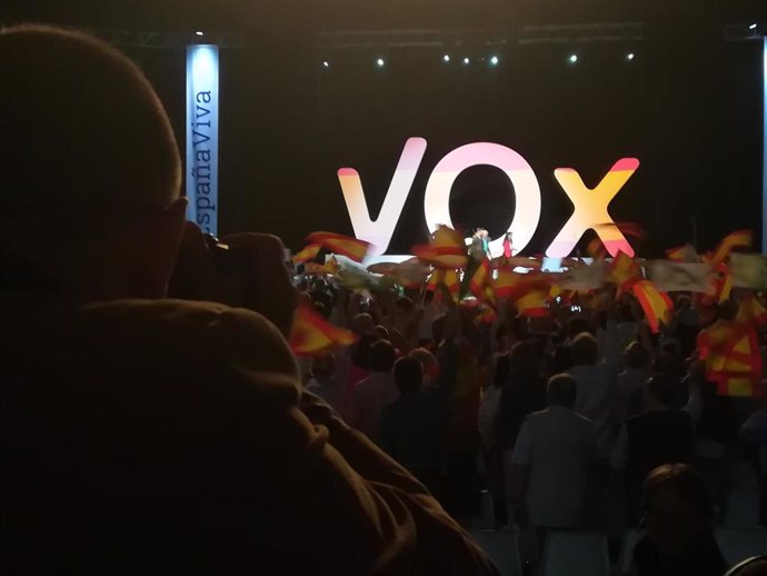 Acto de Vox en Vistalegre (Madrid) en 2018