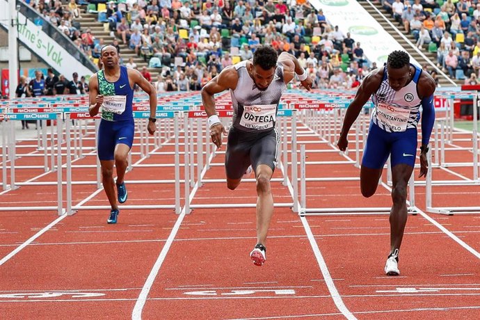 Orlando Ortega, en plena carrera.