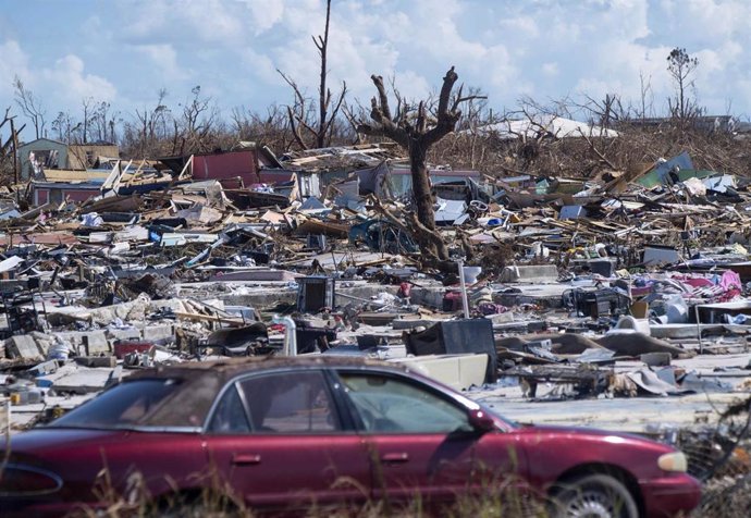Destrucción tras el paso del huracán por Bahamas 'Dorian' 
