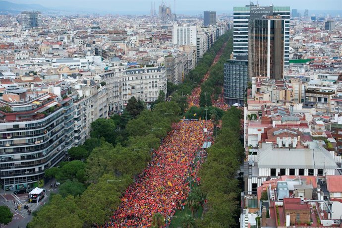 Manifestación por la Diada de 2018