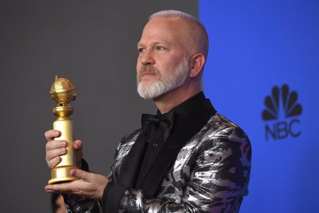 06 January 2019, US, Los Angeles: Ryan Murphy poses with the award of Best Television Limited Series or Motion Picture Made for Television for The Assassination of Gianni Versace: American Crime Story, in the prss room during the 2019 Golden Globe Awards 