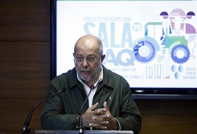 Francisco Igea, durante su participación en la Feria Agropecuaria Salamaq.