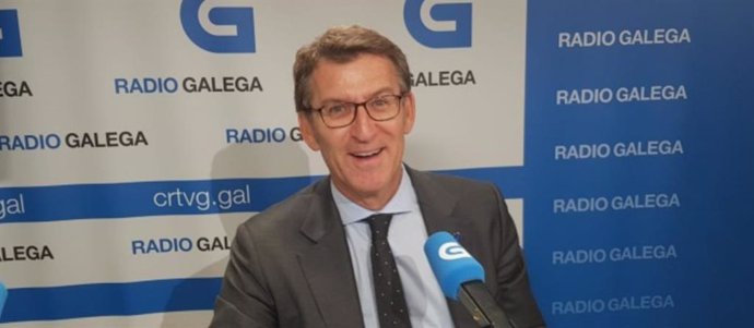 Alberto Núñez Feijóo, en entrevista en la Radio Galega.