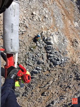 Rescate helicóptero 112