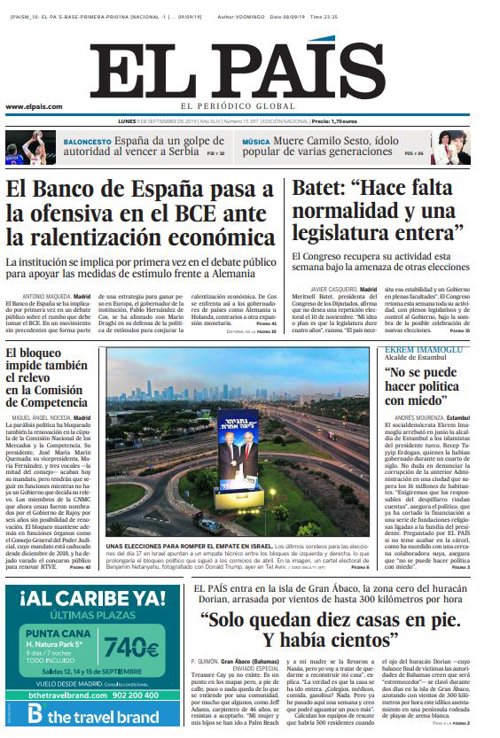 Portada El País