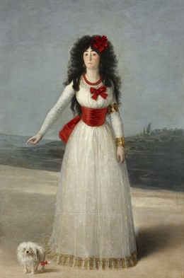 La duquesa de Alba de Goya.