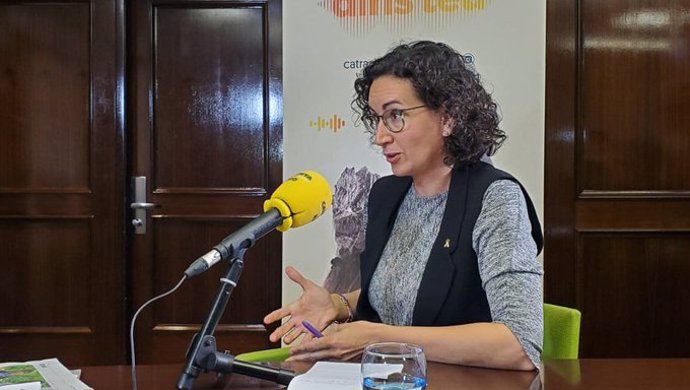 La secretaria general de ERC, Marta Rovira, en una entrevista
