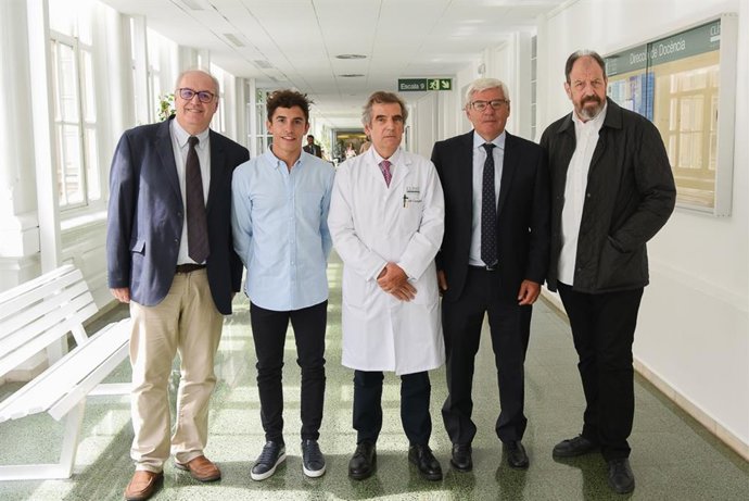 Bernardo Sánchez Dalmau, Marc Márquez, Josep M. Campistol, Alfredo Adán Y Josep M. Pou