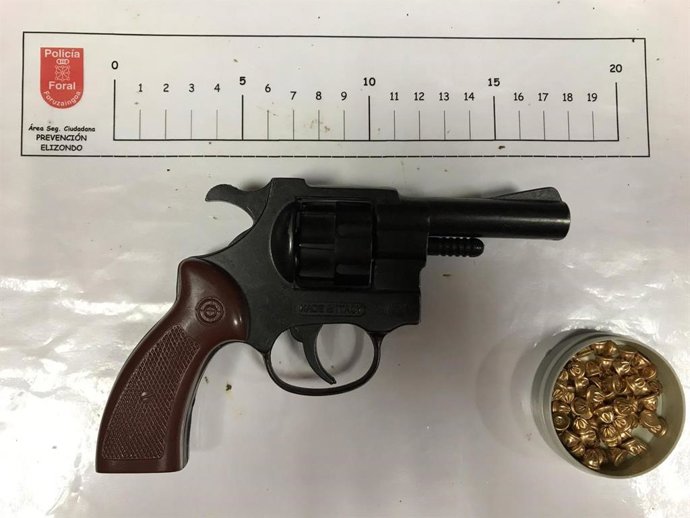 El arma incautada.