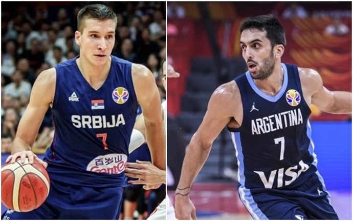 Bogdanovic (Serbia) y Campazzo (Argentina)