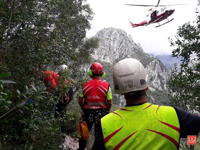 Nuevo rescate en la vía ferrata de La Hermida