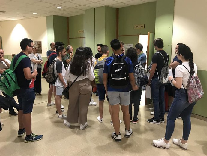 Llamamiento a las pruebas de acceso y admisión a la Universidad en junio de 2019, en la UJA