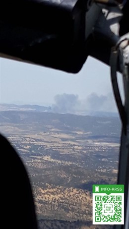 Incendio en Peñarroya