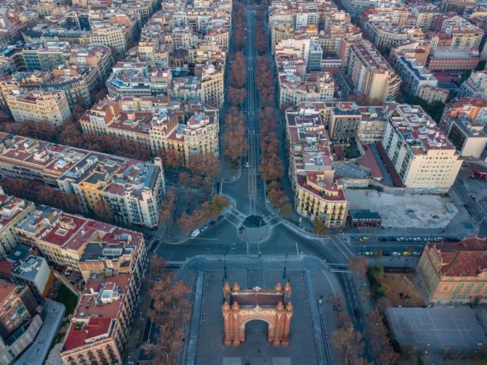 Imágen aérea de Barcelona