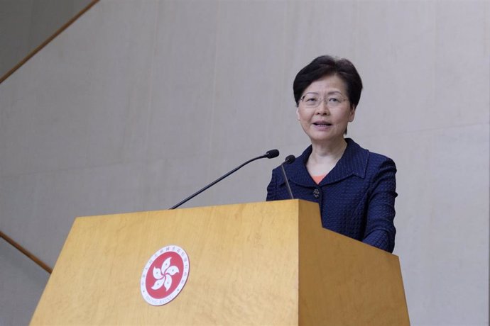 La jefa de Gobierno de Hong Kong, Carrie Lam. 