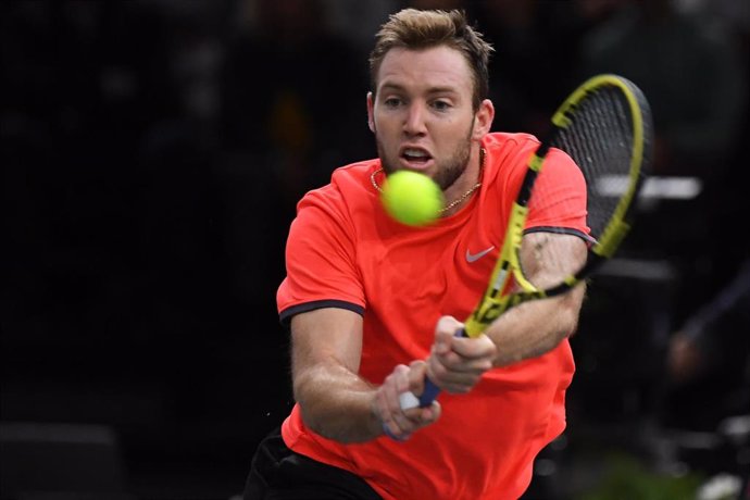 Jack Sock from United States during the Rolex Paris Masters Paris 2018 Tennis match on November 2nd, 2018 at AccorHotels Arena (Bercy) in Paris, France - Photo Virginie Bouyer / DPPI