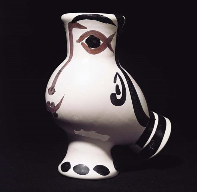 Una de las cerámicas de la exposición 'Picasso. Tierra y fuego', que se puede ver en la sala de exposiciones de Las Francesas, en Valladolid.