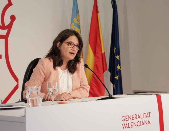 La vicepresidenta de la Generalitat Valenciana y coportavoz de Compromís, Mónica Oltra