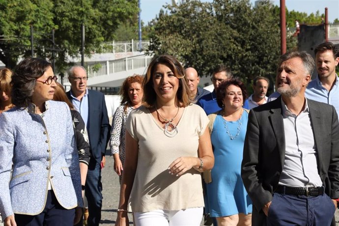 Reunión del Grupo Parlamentario Socialista, este martes en Sevilla, presidido por Susana Díaz