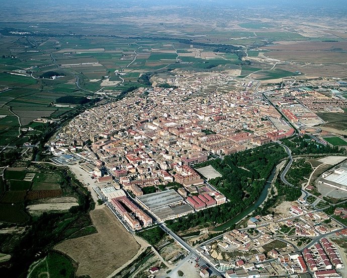 Vista Aérea De Ejea De Los Caballeros (Zaragoza)
