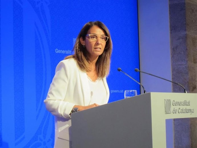 La portavoz del Govern, Meritxell Budó