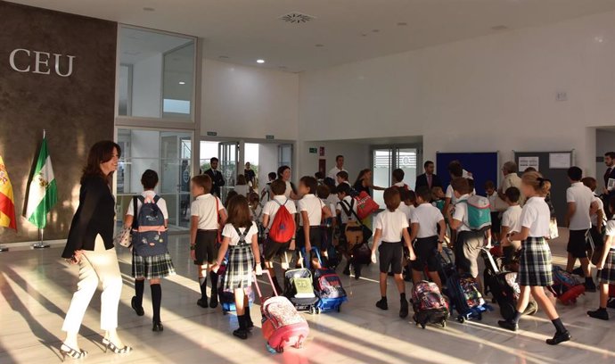 Imagen del inicio de curso en el Colegio CEU San Pablo en Sevilla.