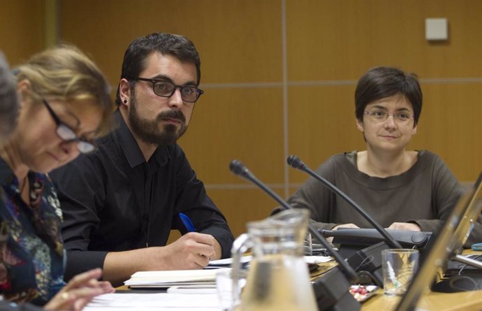 Ander Rodríguez en una comparecencia en el Parlamento Vasco 