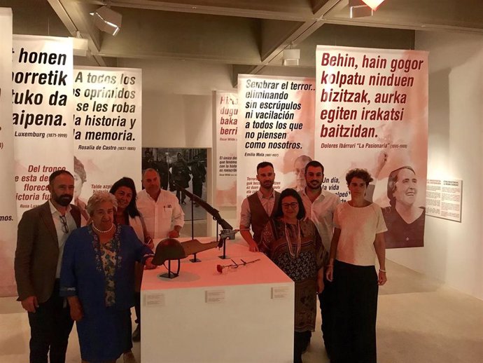 Exposición sobre la Guerra Civil en Gipuzkoa.