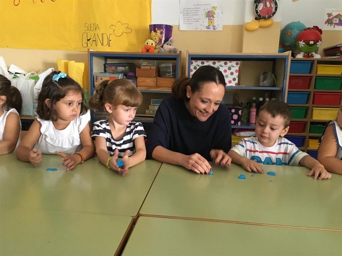 Maribel Lozano en el inicio del curso escolar