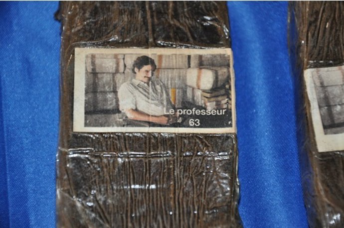 Detalle del hachís incautado en Lugo.