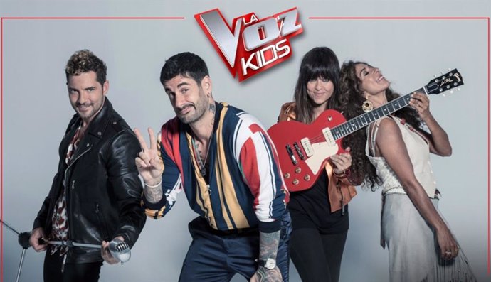 David Bisbal, Melendi, Vanesa Martín y Rosario, coaches de la 5 edición de La Voz Kids