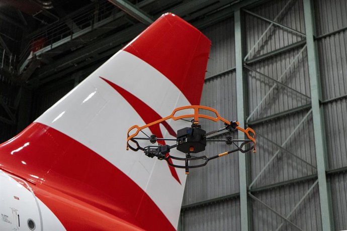 Dron de inspección ténica de aviones