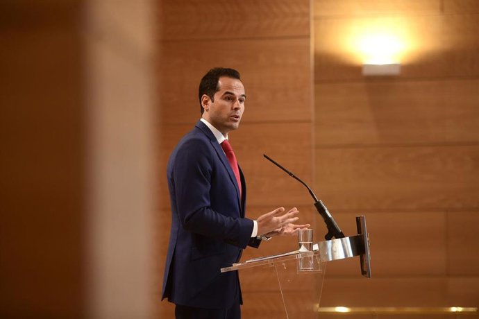 Ignacio Aguado, vicepresidente del Gobierno regional en rueda de prensa