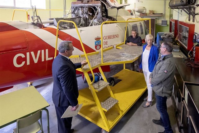 La consejera de Educación, Marina Lombo. CIEFP Nº1 Peñacastillo