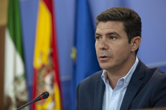 Rueda de prensa del portavoz del Grupo Parlamentario Ciudadanos (Cs), Sergio Romero