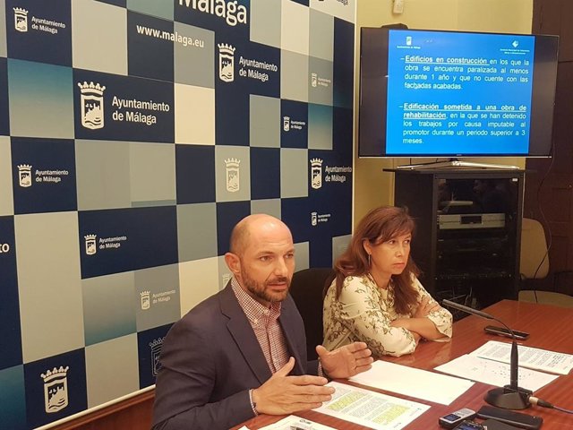 Rueda de prensa sobre registro solares en Málaga capital