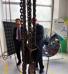 Visita del Consejero de Industria, Empleo y Promoción Económica  a  las instalaciones de la Fundación Asturiana de la Energía (FAEN).