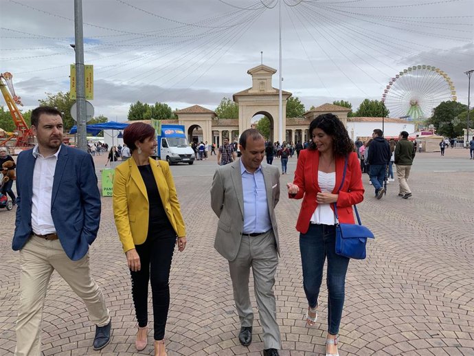 El presidente de las Cortes de Castilla-La Mancha, Pablo Bellido, en la Feria de Albacete.
