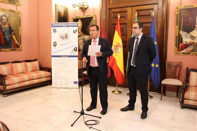 Juan Carlos Cabrera, durante la presentación de la Semana de la Movilidad