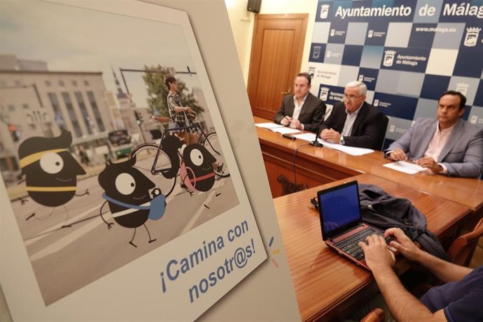 El concejal delegado de Movilidad de Málaga, José del Río, presenta la Semana Europea de la Movilidad.