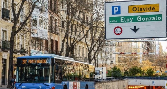 Imagen de archivo de un autobús de la EMT de Madrid.